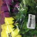 PURPLE GREEN &GOLD ROSE BUD 11" 3 DZ